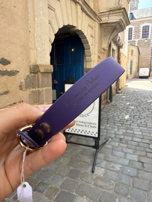 Collier violet essentiel évolutif en Biothane - 19mm - S