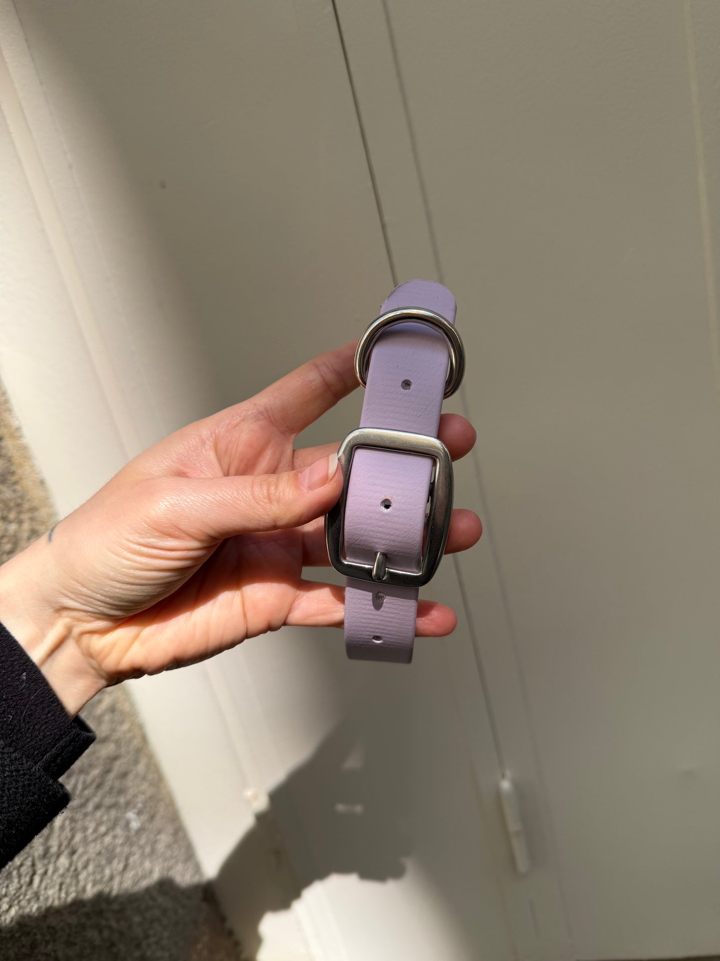 Collier essentiel évolutif -Biothane- lilas