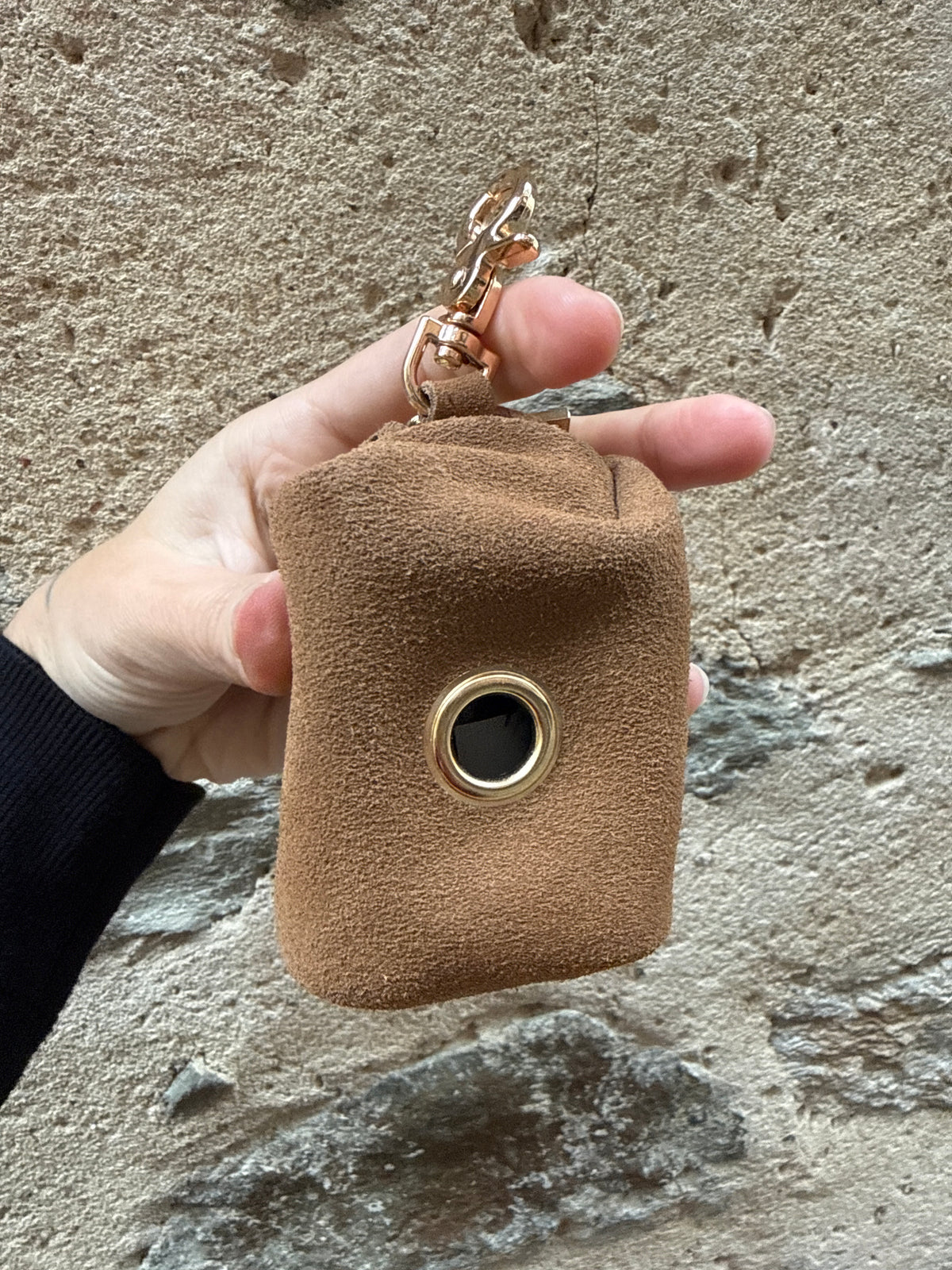 Porte sac à crotte camel