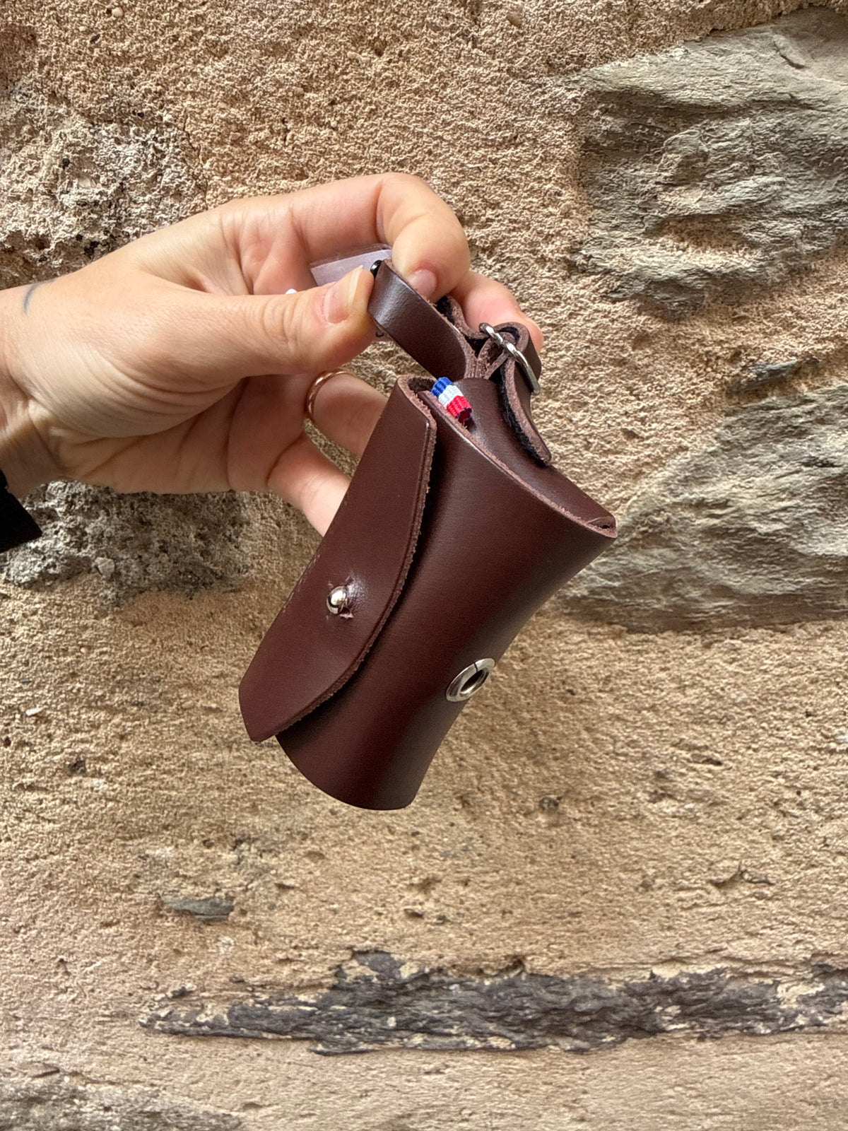 Pochette cuir - sac déjection - Martin Sellier