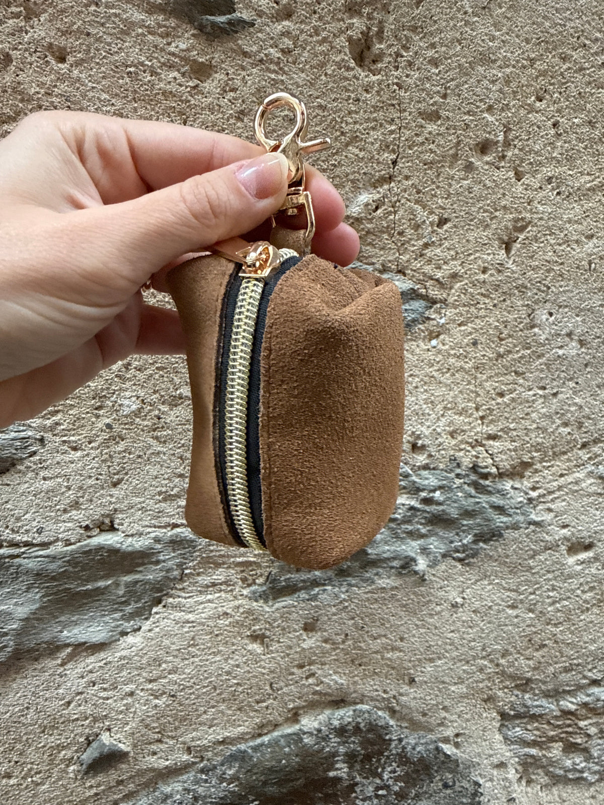 Porte sac à crotte camel