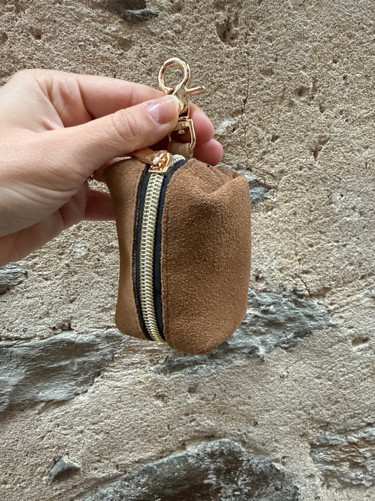 Porte sac à crotte camel
