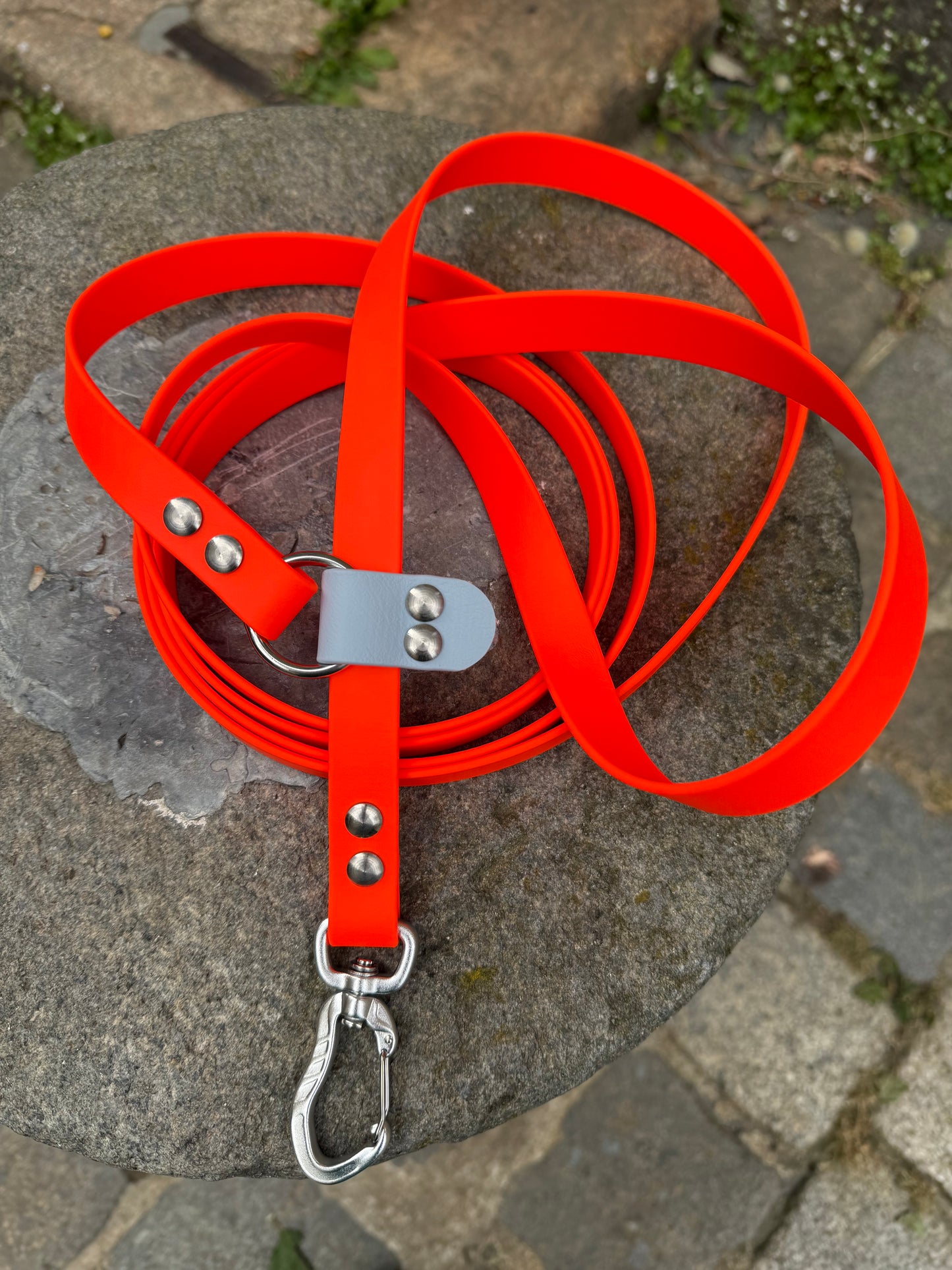 Laisse kit main libre Ultra renforcé -orange néon