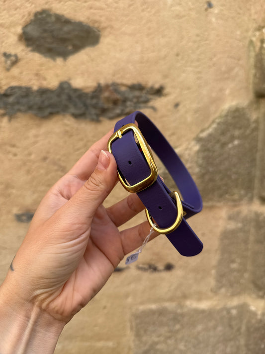 Collier violet essentiel évolutif en Biothane - 19mm - S