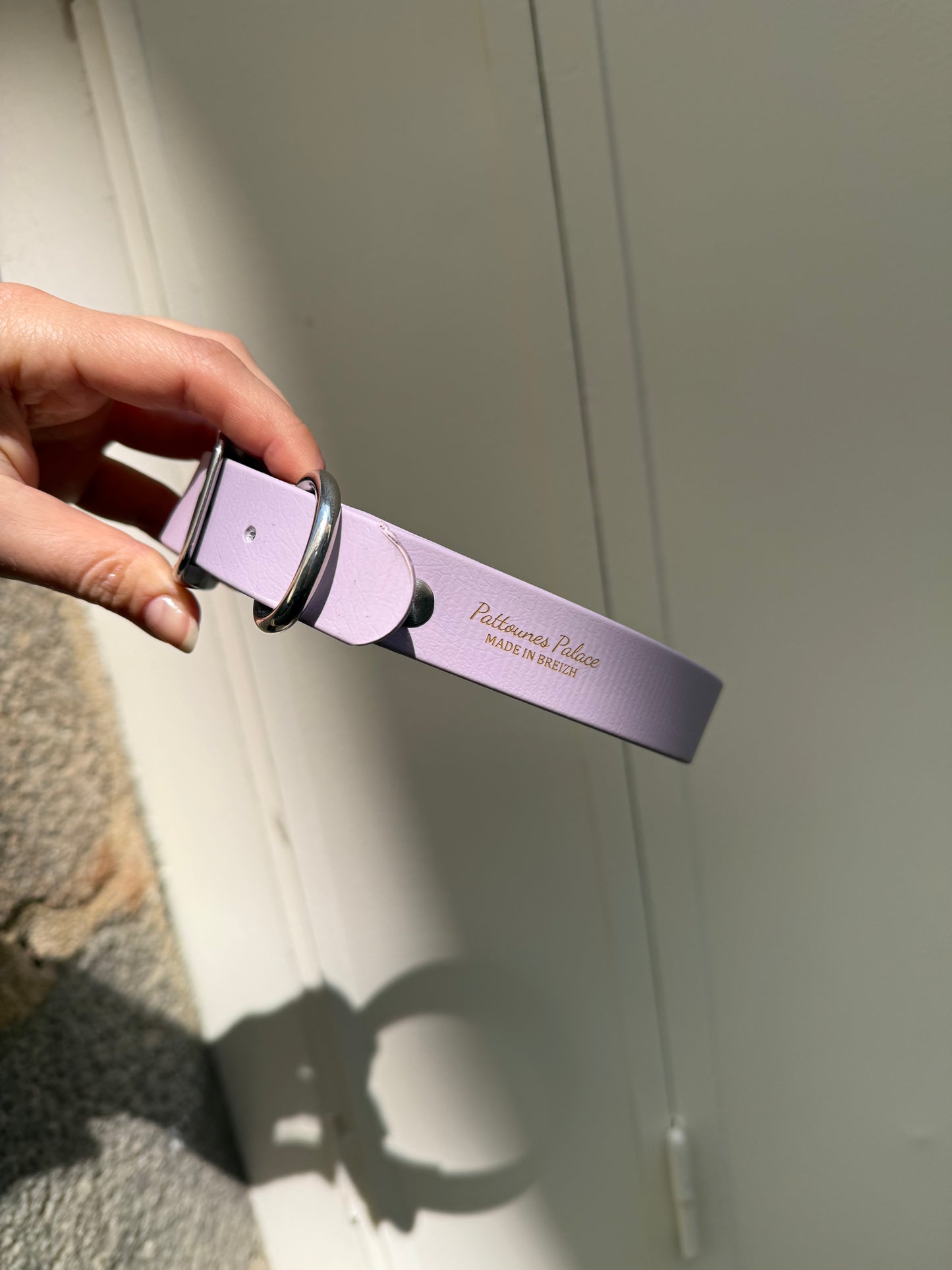 Collier essentiel évolutif -Biothane- lilas