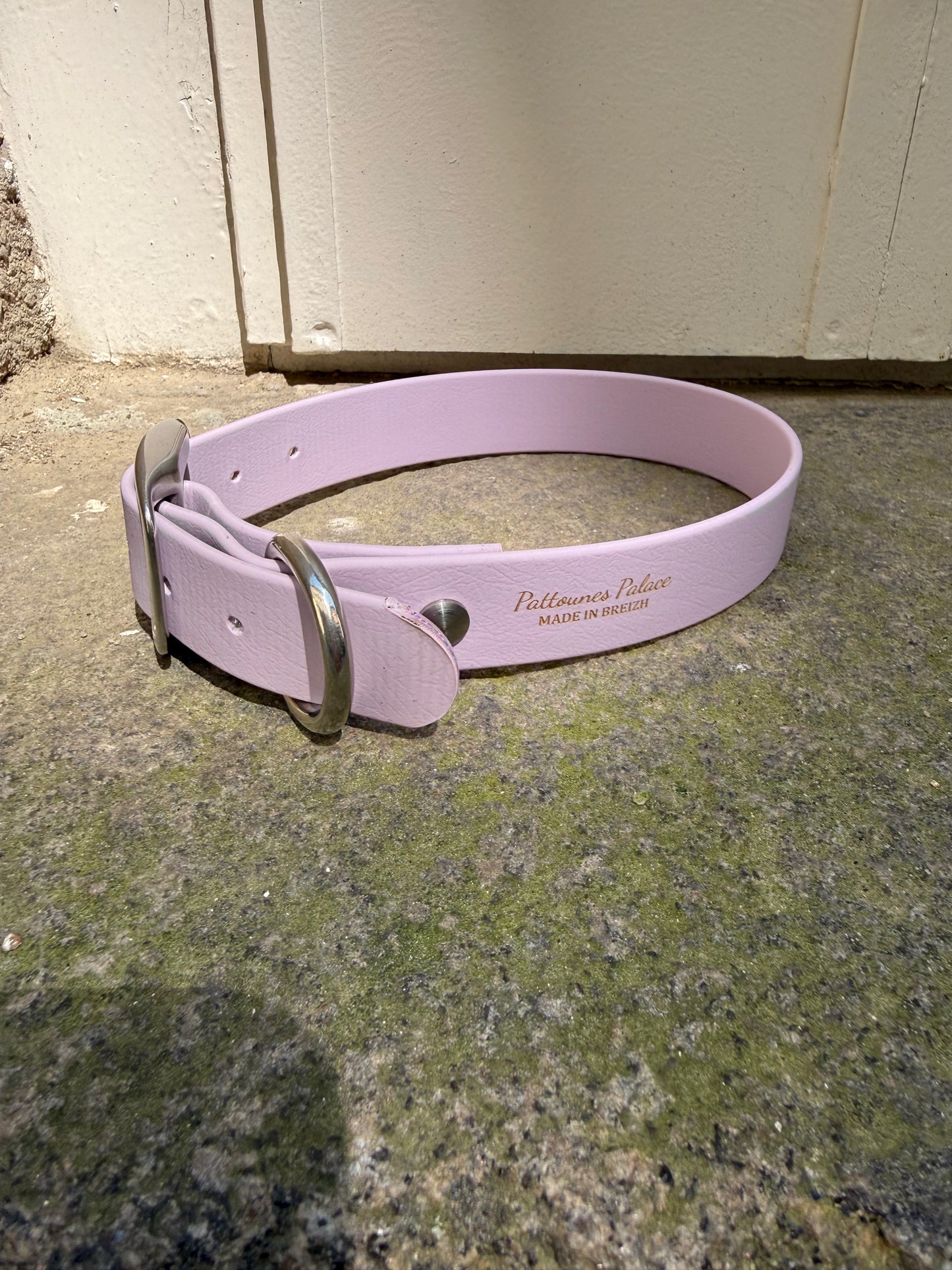 Collier essentiel évolutif -Biothane- lilas