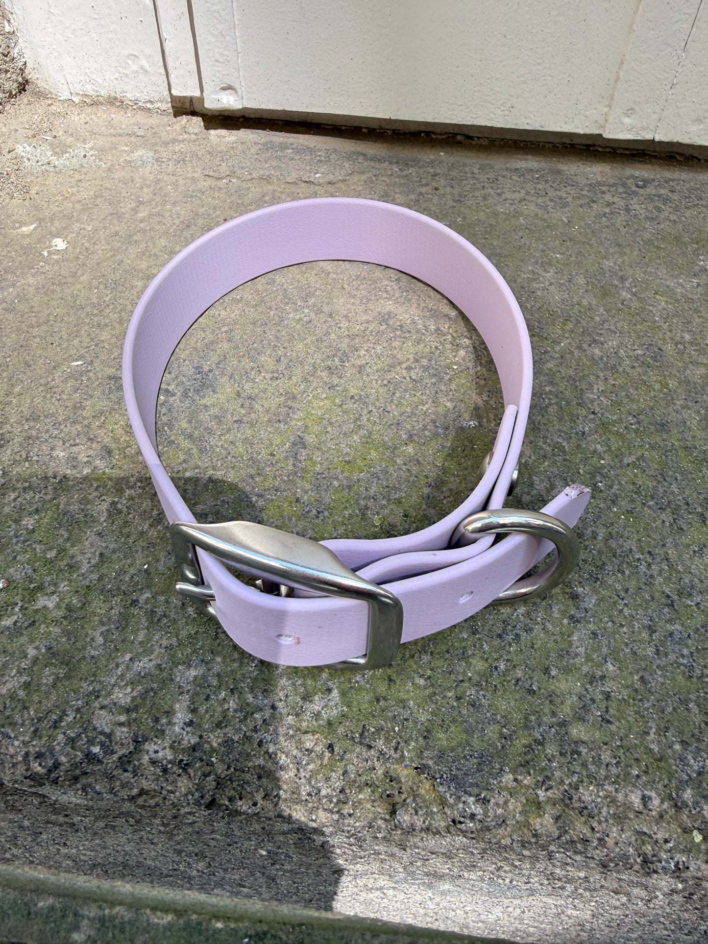 Collier essentiel évolutif -Biothane- lilas