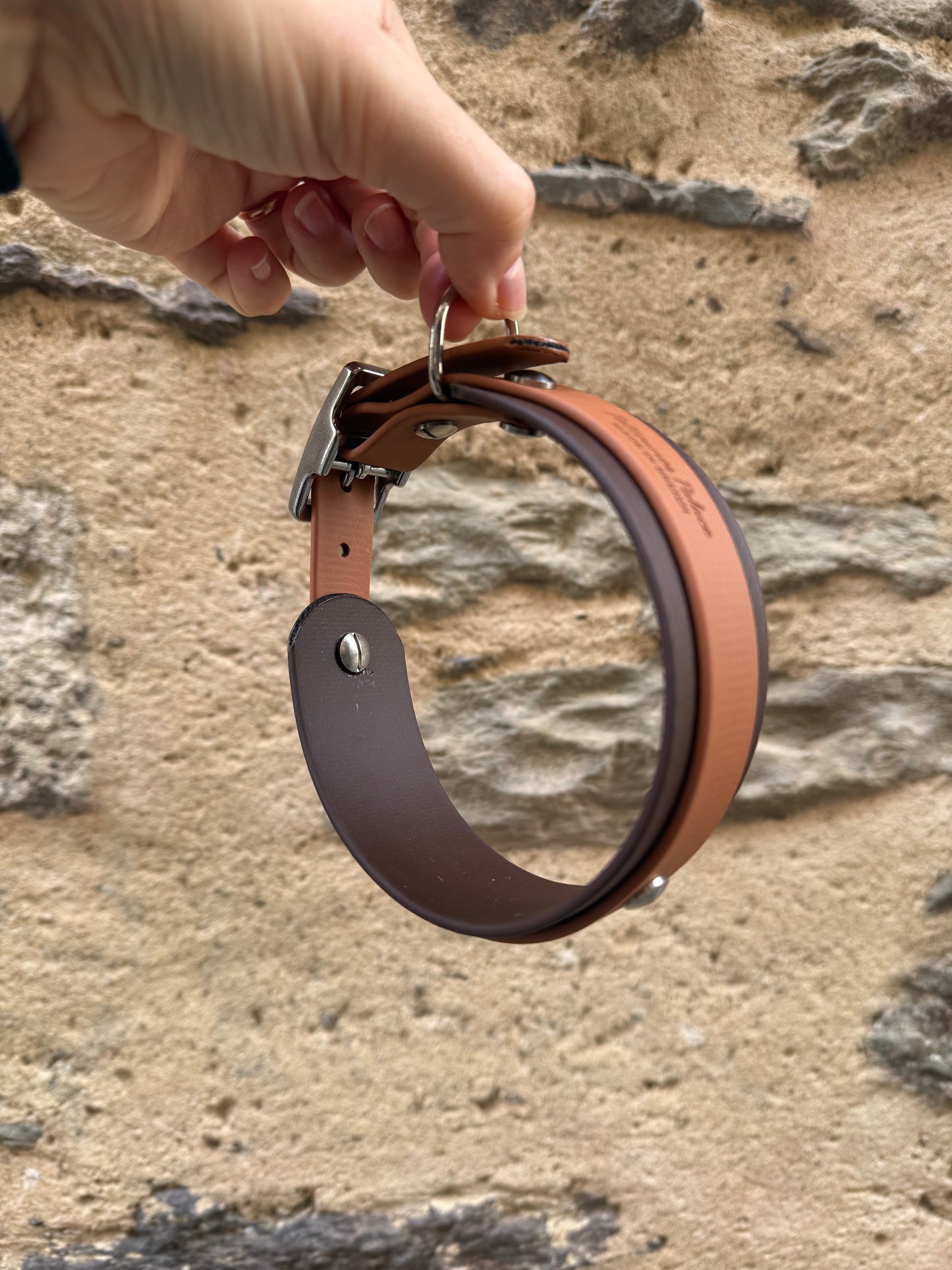Collier Duo large en Biothane