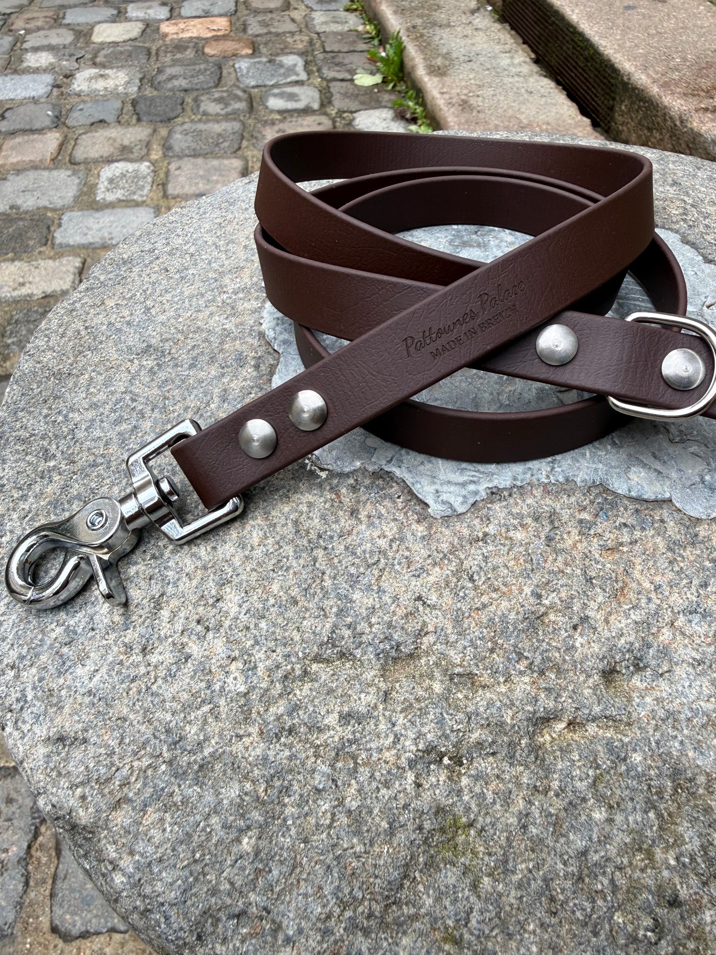 Laisse essentielle -Marron foncé - Biothane