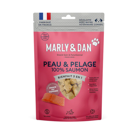 Peau & Pelage 100% saumon Marly & Dan