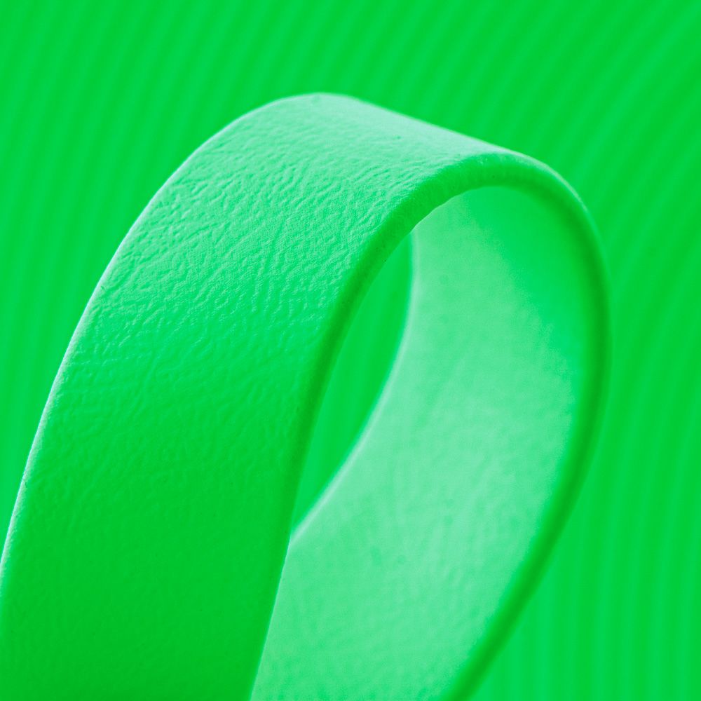 Laisse kit main libre - Biothane - vert néon et caraïbe